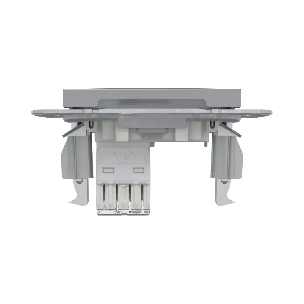 Розетка комп'ютерна Schneider Electric Asfora сталь RJ45 UTP 5E внутрішня EPH4300162