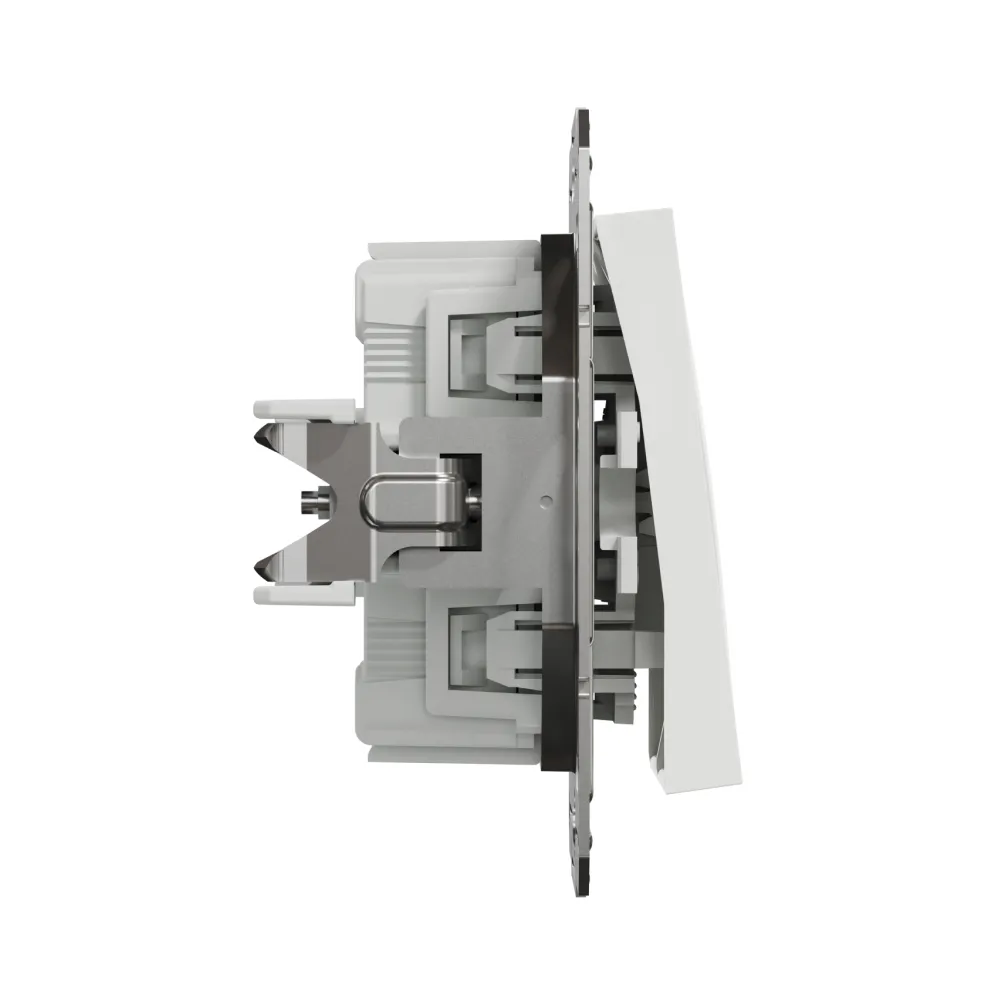 Выключатель Schneider Electric Asfora двухклавишный белый без рамки EPH0370121