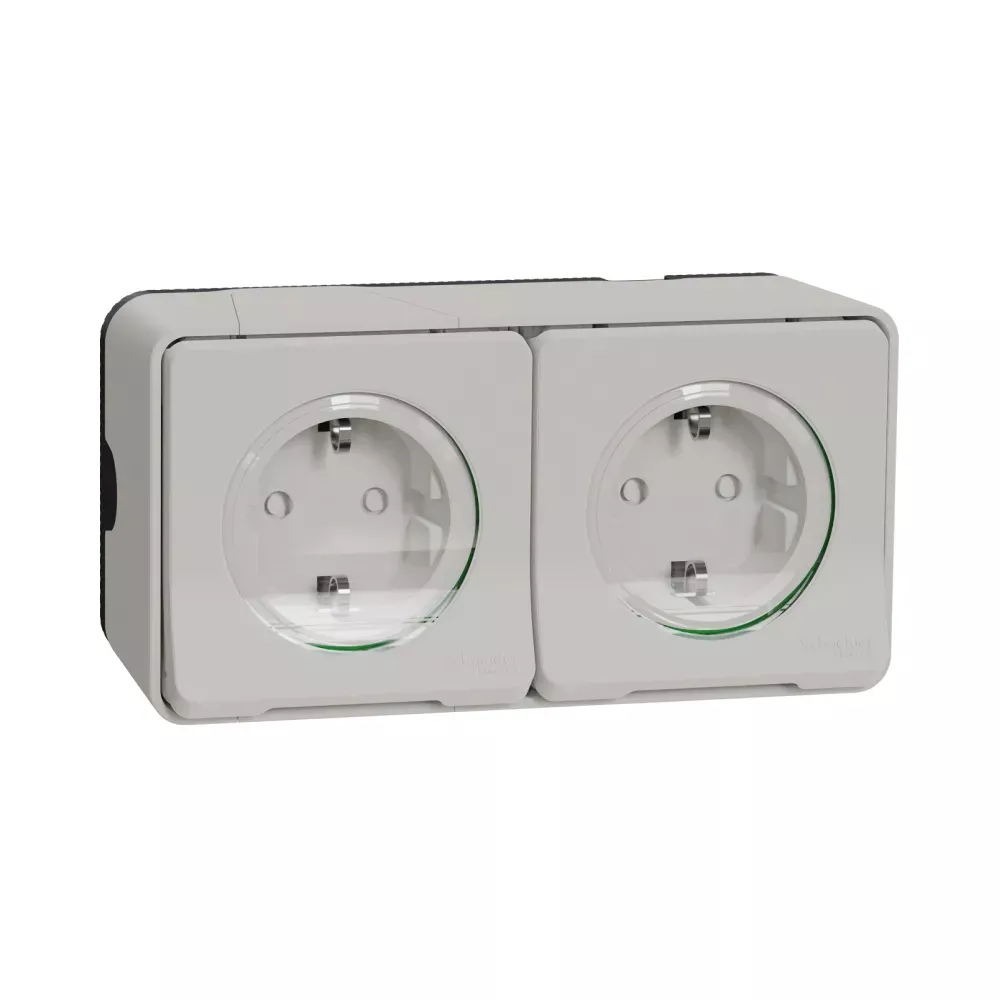 БЛОК ПОДВ З/М з з/к шторк, БІЛИЙ, IP55 MUR39035