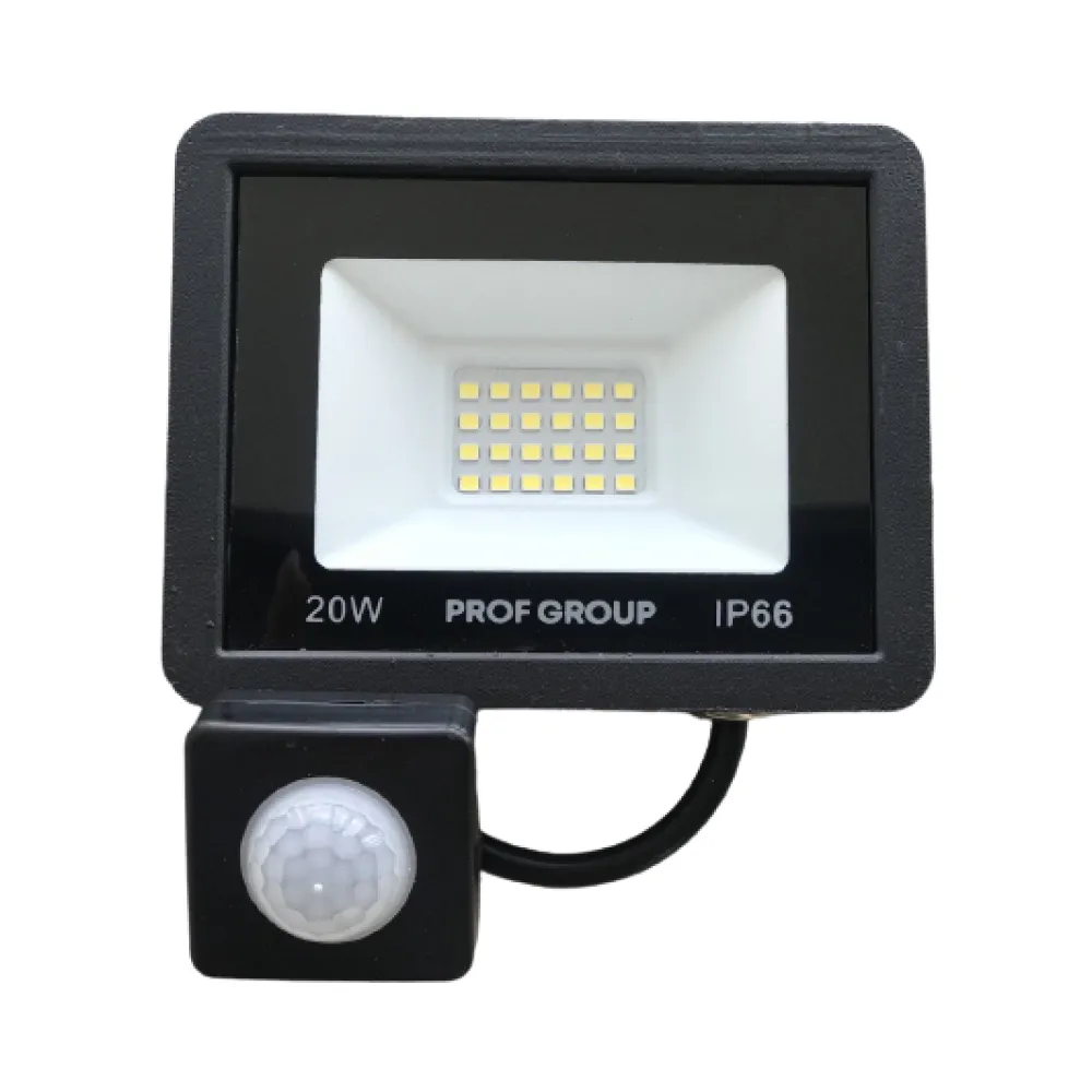 LED прожектор Profgroup с датчиком движения LPD-20W (PG)