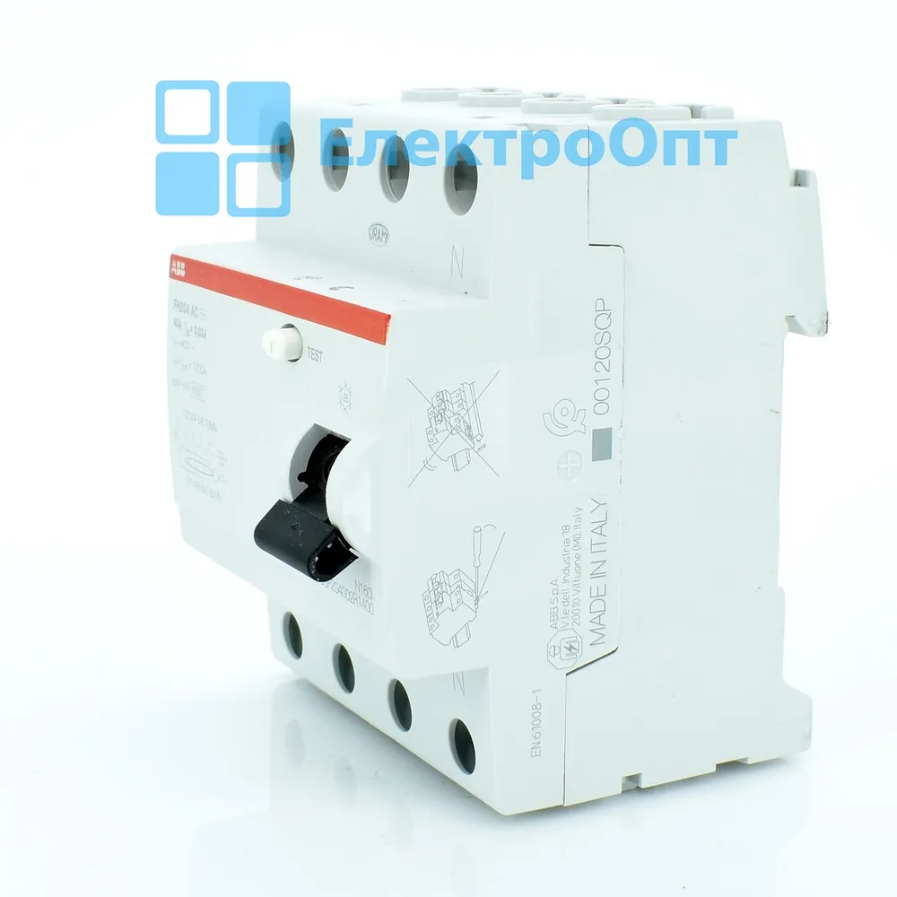 ABB ПЗВ Тип AC 4P 40A 30mA FH204AC-40/0,03