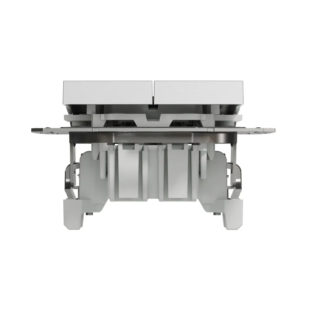 Вимикач кнопковий Schneider Electric Asfora алюміній двоклавішний EPH1100161