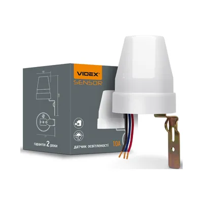 Датчик освітленості VIDEX VL-SN02 10A 220V фотометричний VL-SN02