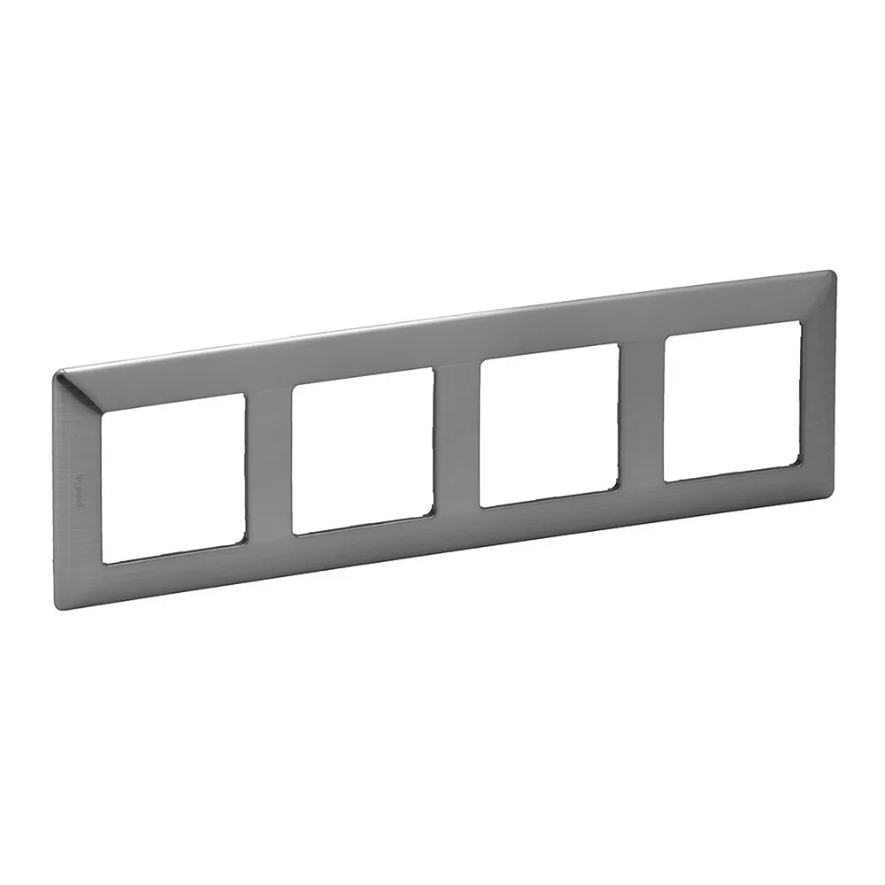 Legrand Valena LIFE Рамка 4 пости Сталь 754154