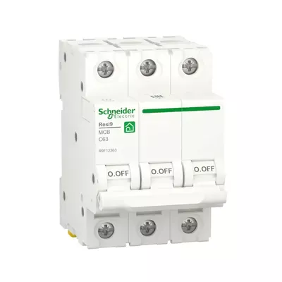 Автоматичний вимикач Schneider Electric Resi 9 С 3p 63A R9F12363
