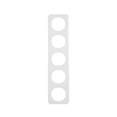 BERKER R.1 Рамка 5Х пластик-пол.білий 10152189