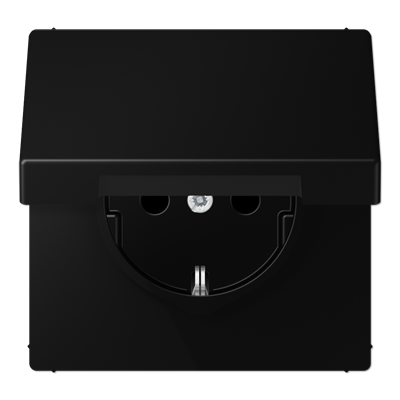 JUNG LS.x механізм SCHUKO®-розетка 16 A / 250 B ~ матовий чорний графіт LS1520BFKLSWM