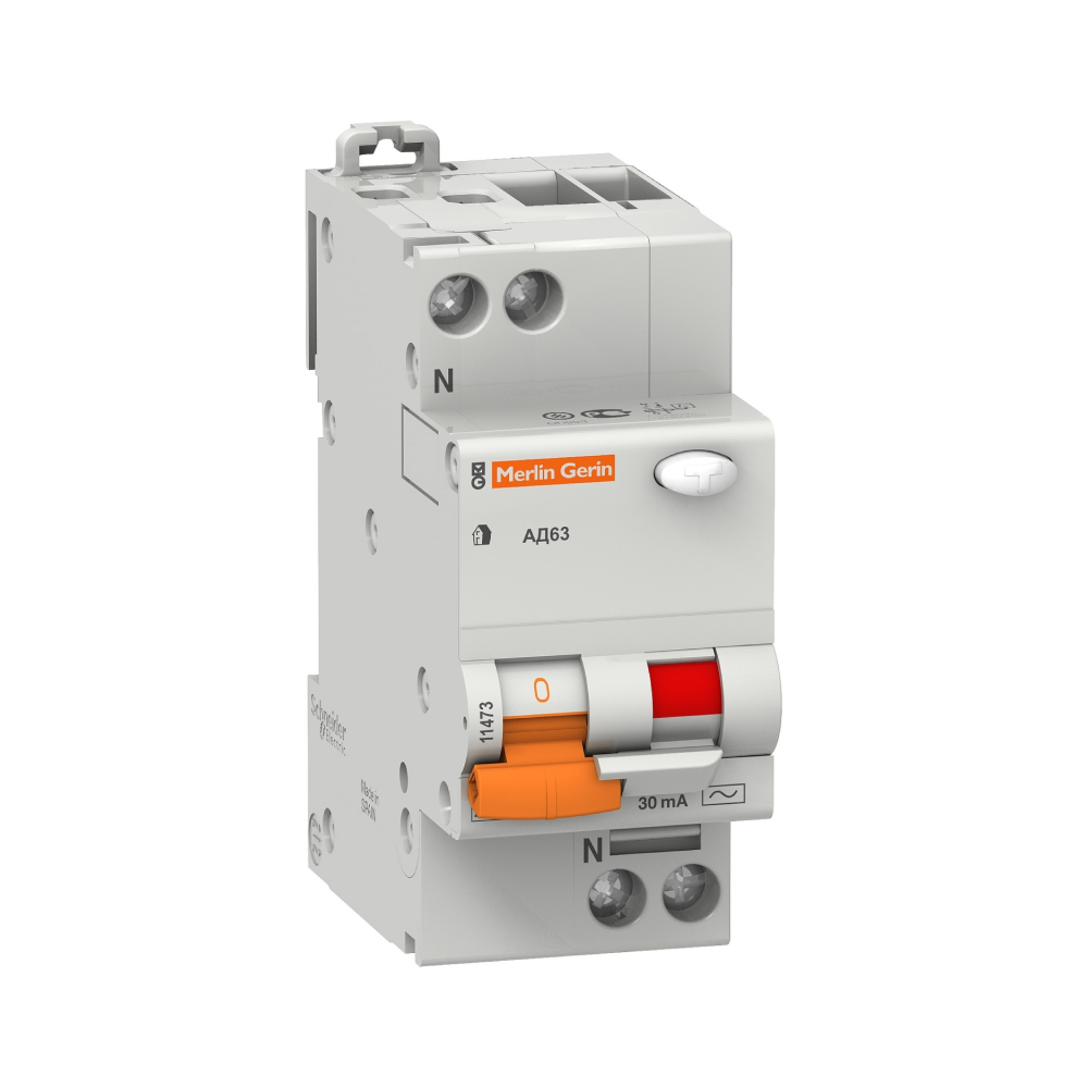 Диференційний автомат Schneider Electric ДОМОВИЙ AC АД63 2р 40А 30мА (C1) 11475